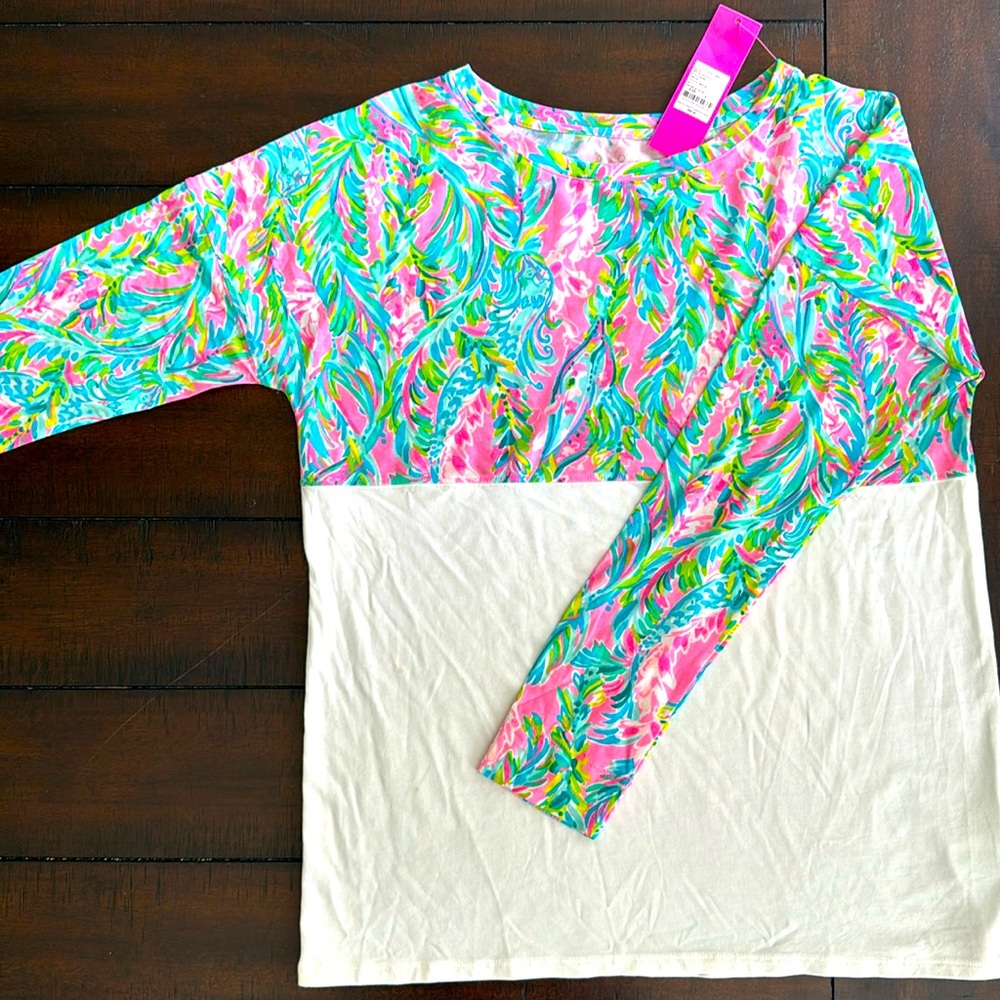 Lilly Pulitzer Finn top Unicorn of the Sea size S NWT